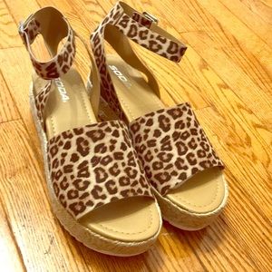 Leopard Topic espadrille flatform cheetah print